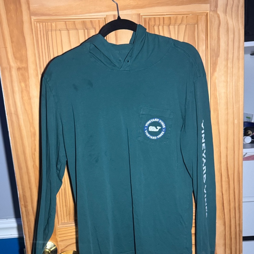 Vineyard Vines Men's Teal Long Sleeve Tee